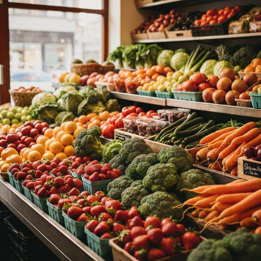Fresh produce market