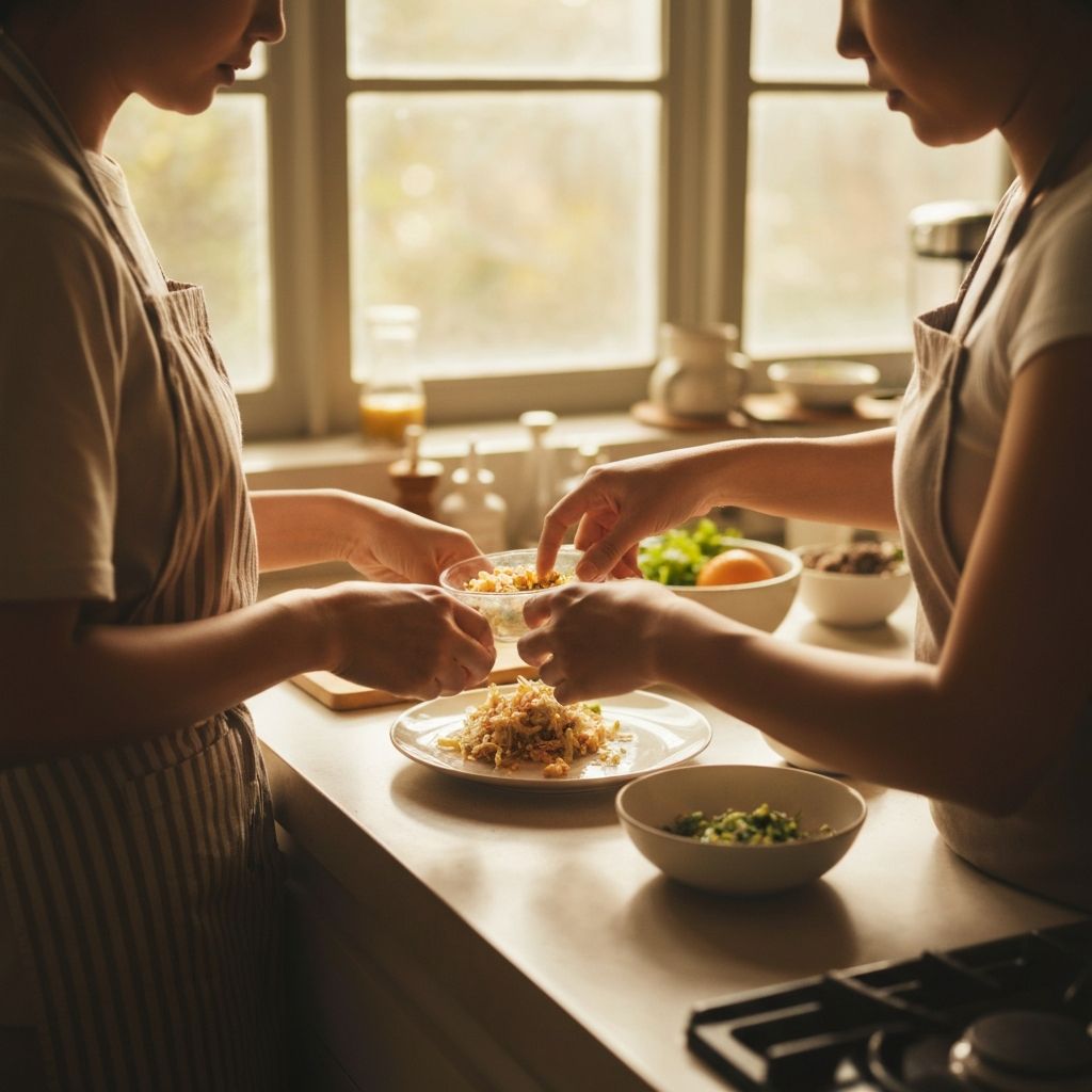 Kitchen preparation scene